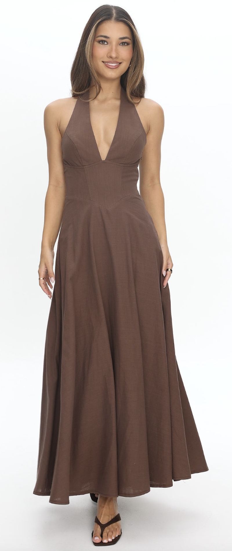 Solana Tie Maxi Dress