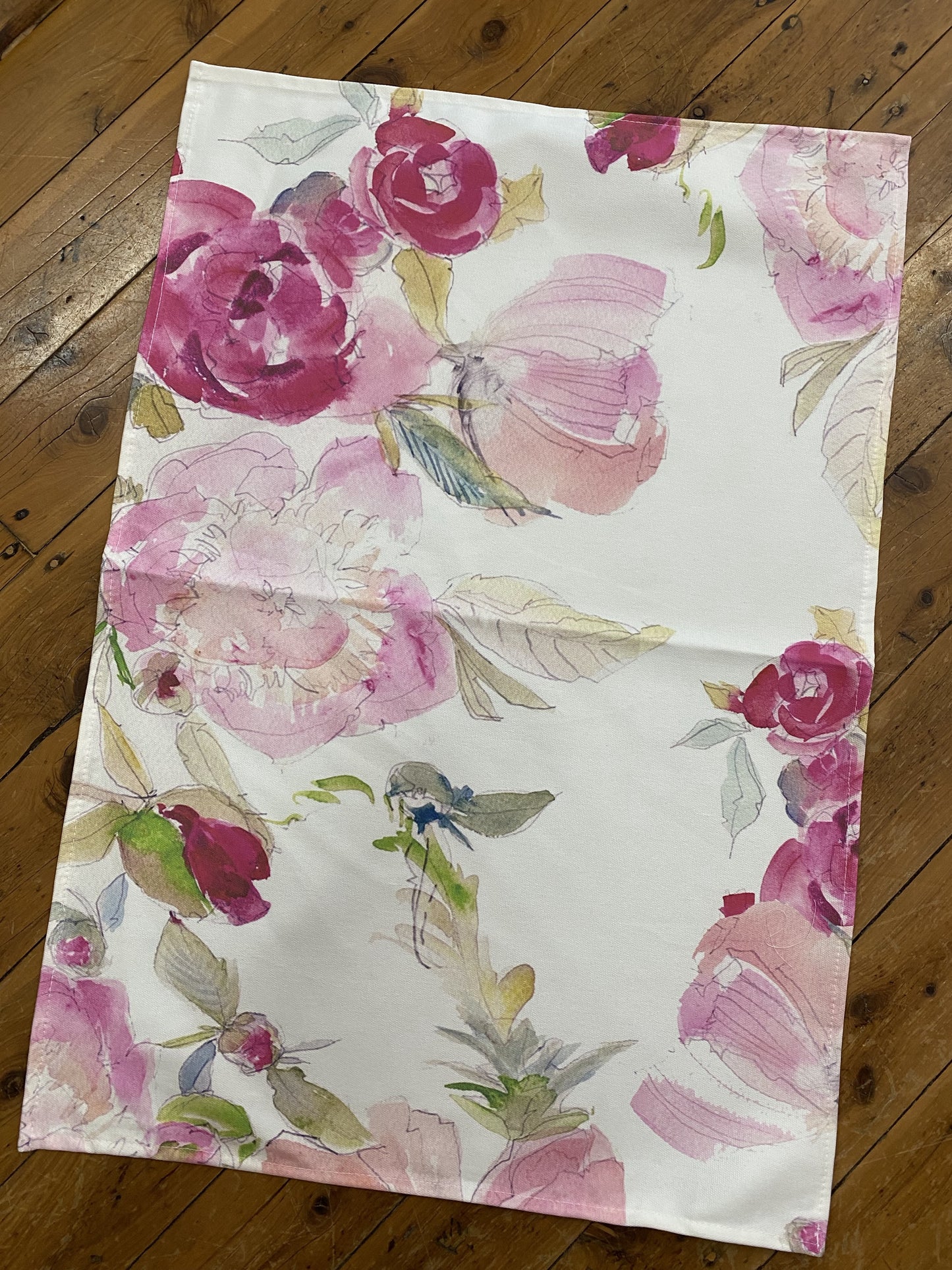 Tea towel Watercolour Floral