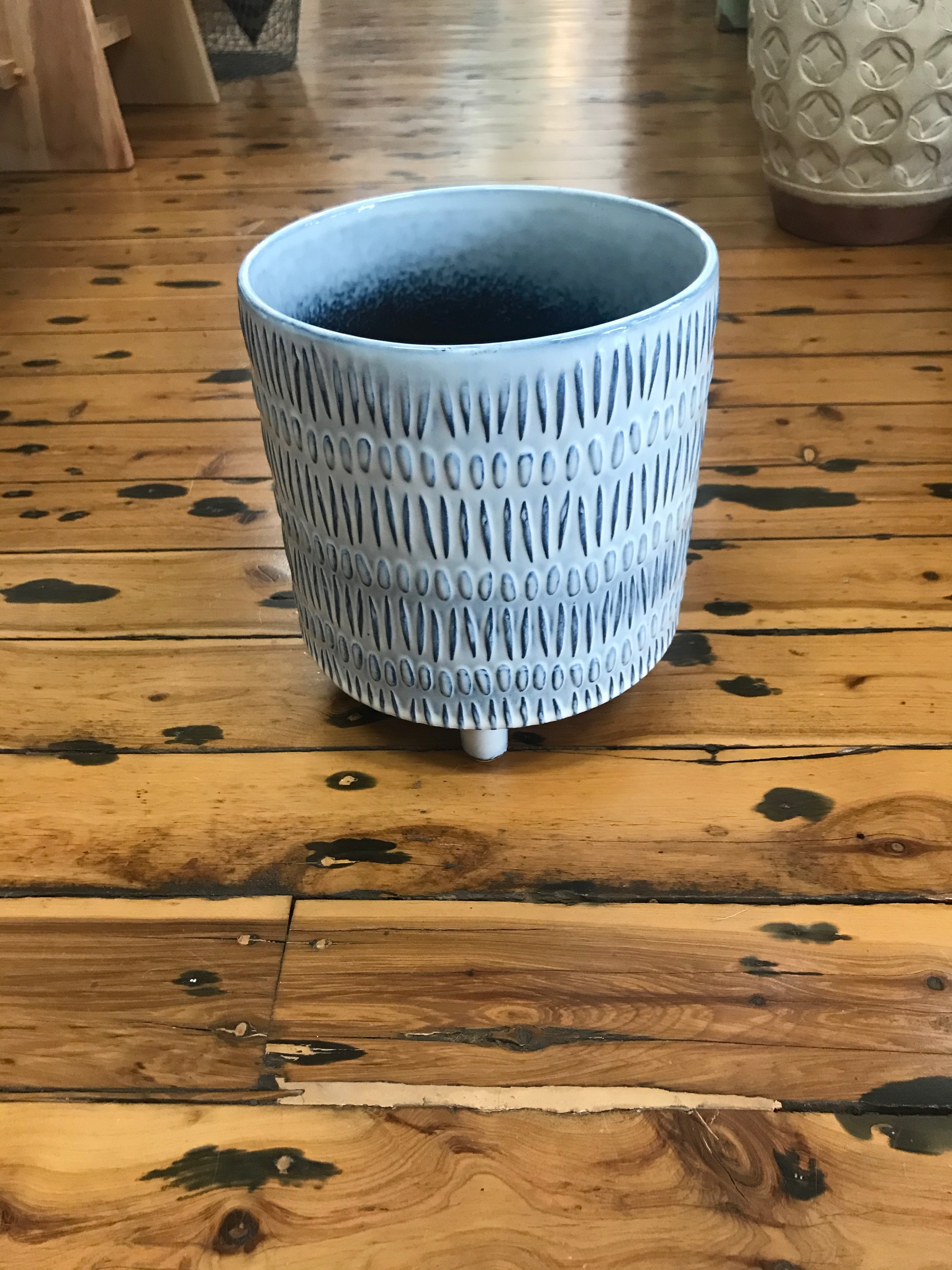 Blue Java Planter – Fisher & Farmer