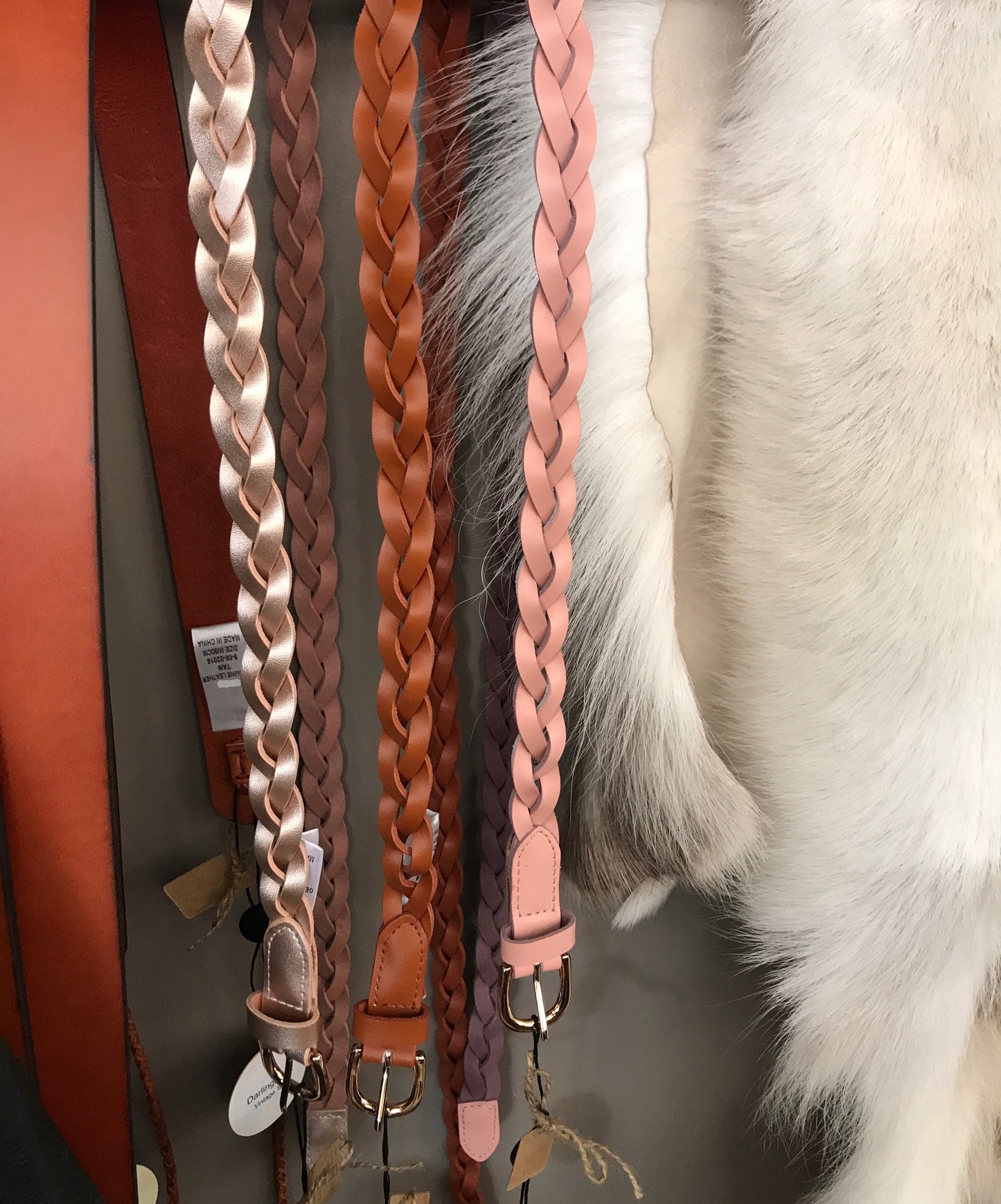 Leather Plaited Belts