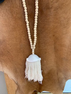 Tassel Necklace with Shell