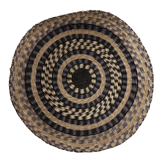 Mankuh seagrass wall decoration grey