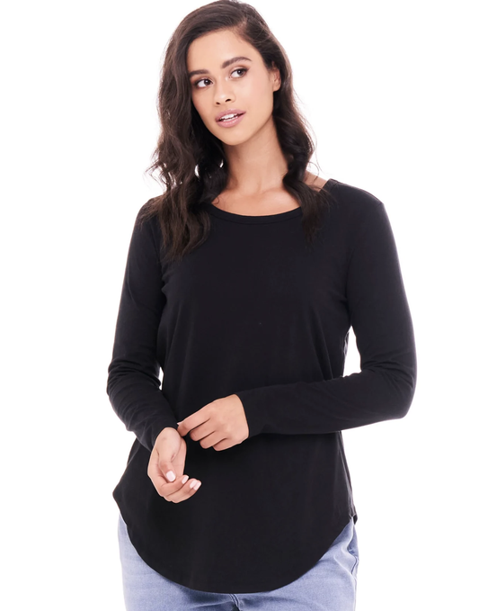 Megan Longsleeve Top Black