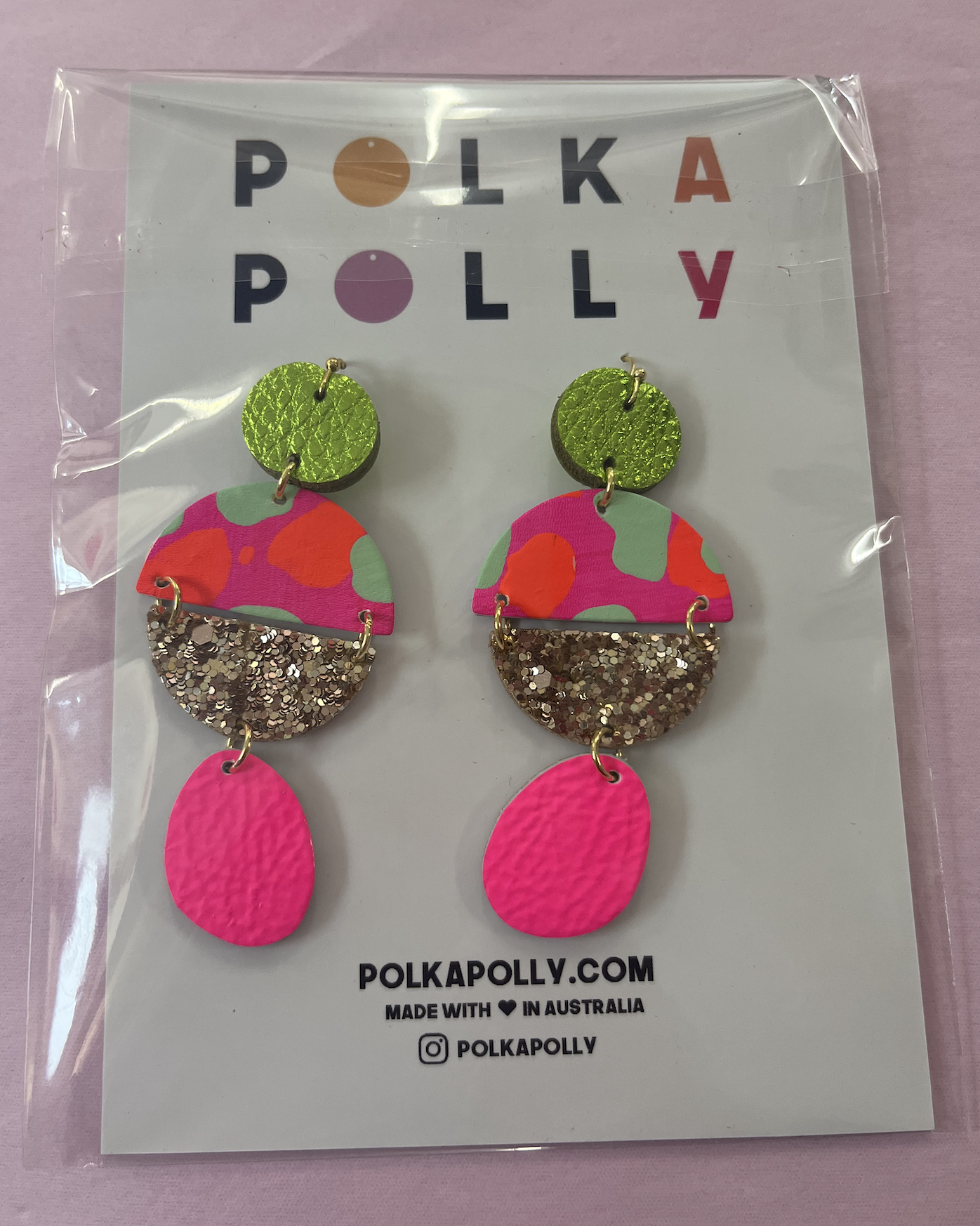Polka Polly Dangle Earrings