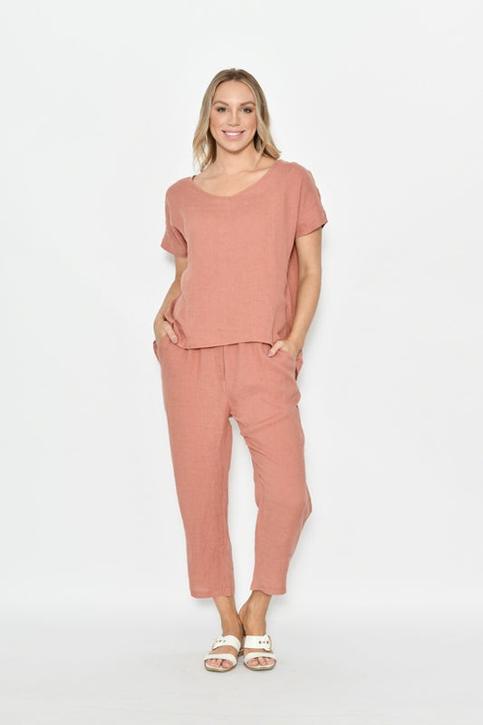 Linen Pant Rust